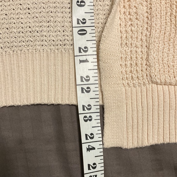 Gorgeous Cream Colored Express Cardigan Sweater XS S Shawl Collar Ribbed - Picture 8 of 11